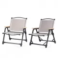 Outdoor Furniture Promotion Foldable Beach Chair Lightweight Portable Camping Double Camping Chair