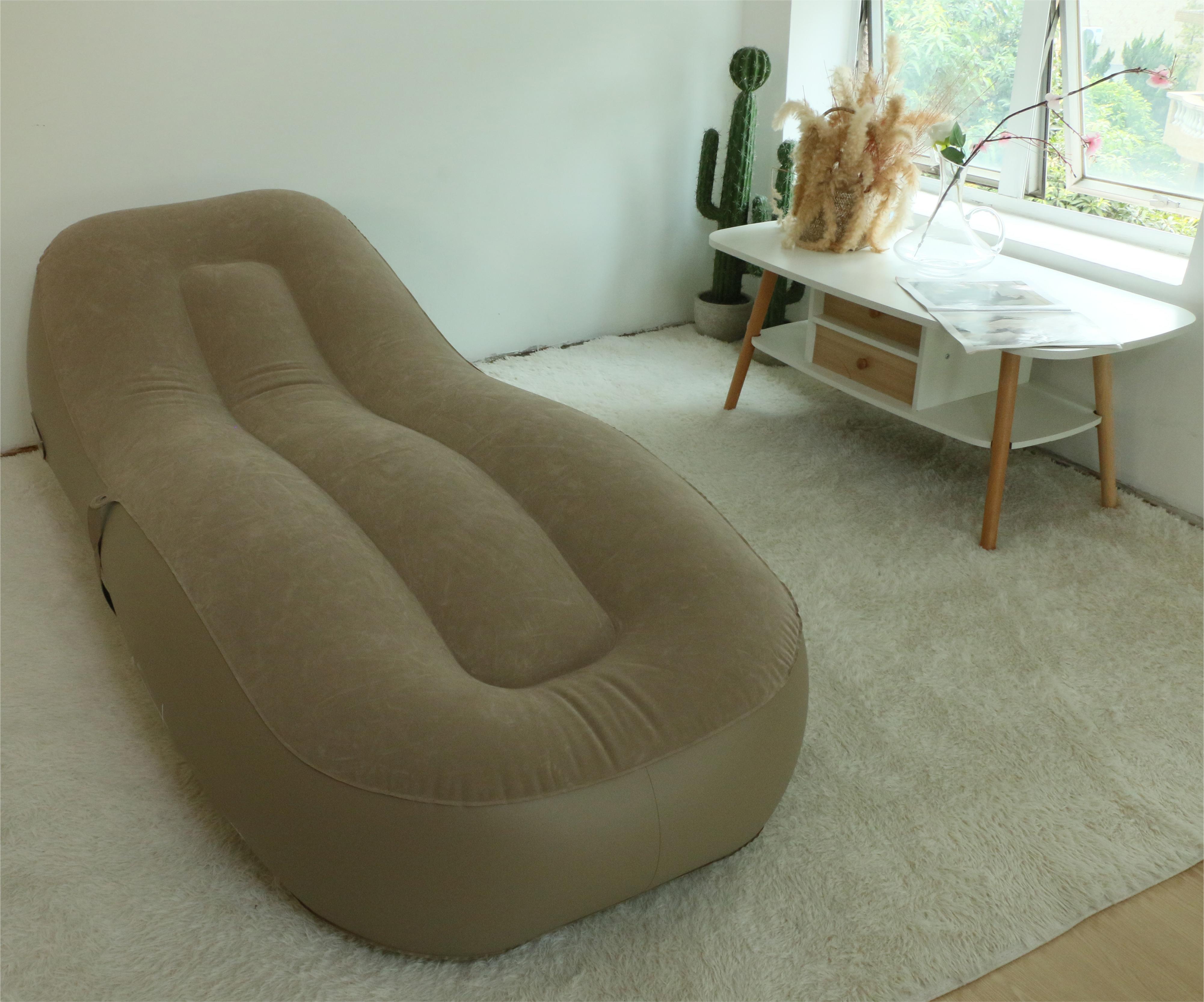 With Built-In Air Pump Single Air Sofa Chair Outdoor Relax Inflatable Seat Sofa Inflatable Sofa